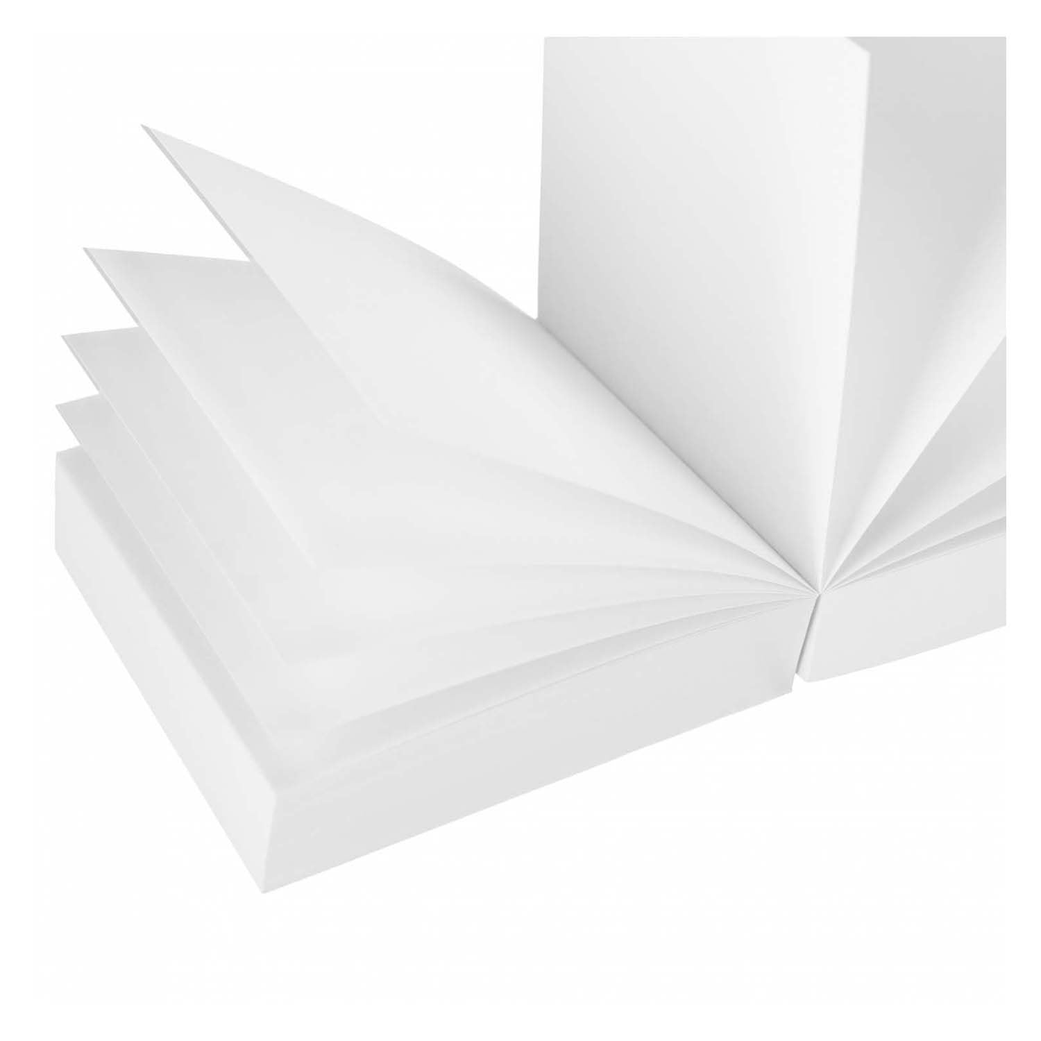Notes autocollantes blanches 85x85mm