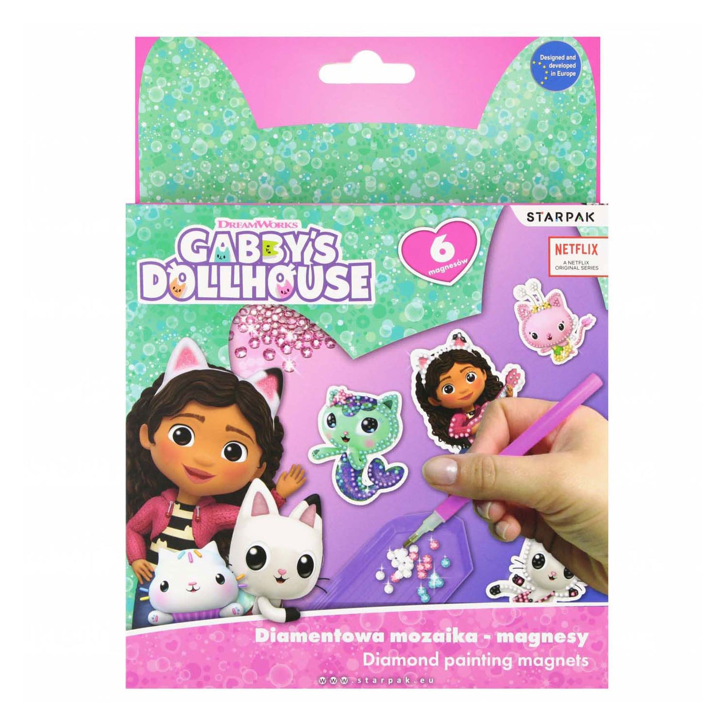 Fabriquer des aimants de peinture au diamant pour la maison de poupée de Gabby