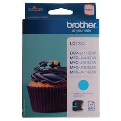 Cartouche d'encre ac brother lc123c cyan