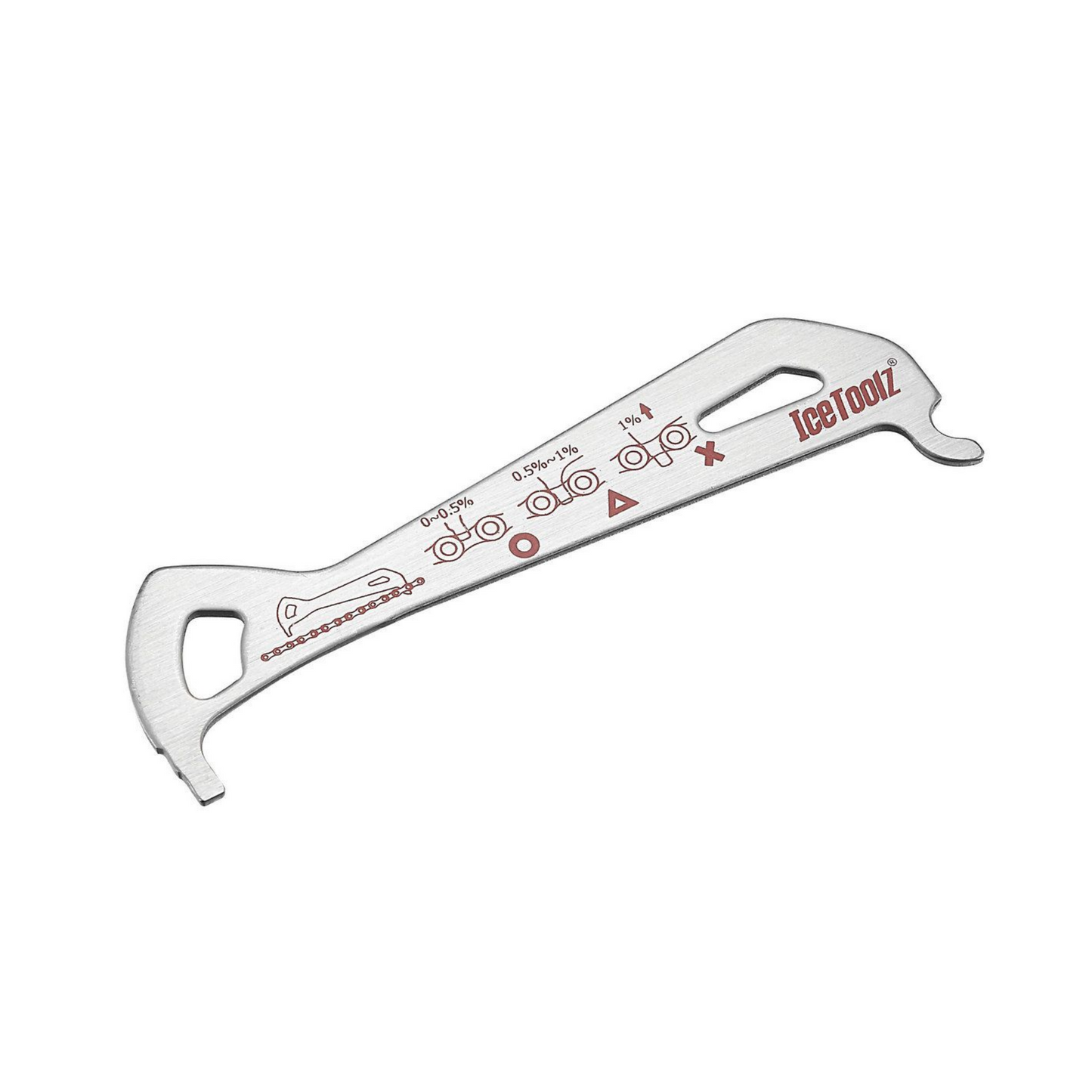 Jauge d'usure de chaîne IceToolz 62C4 Acier inoxydable