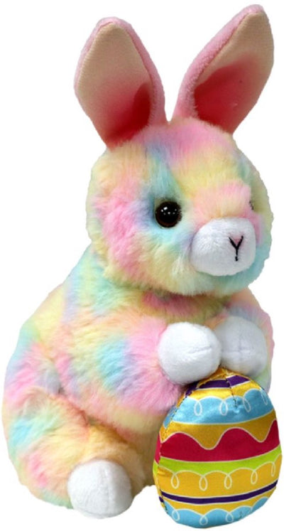 Ty peluche Beanie Boo lapin de Pâques lapin multicolore 15cm peluche.