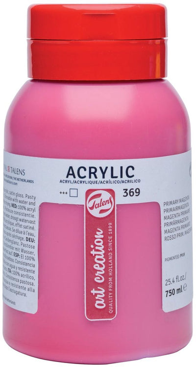 Talens art création peinture acrylique pot 750 ml magenta primaire 369