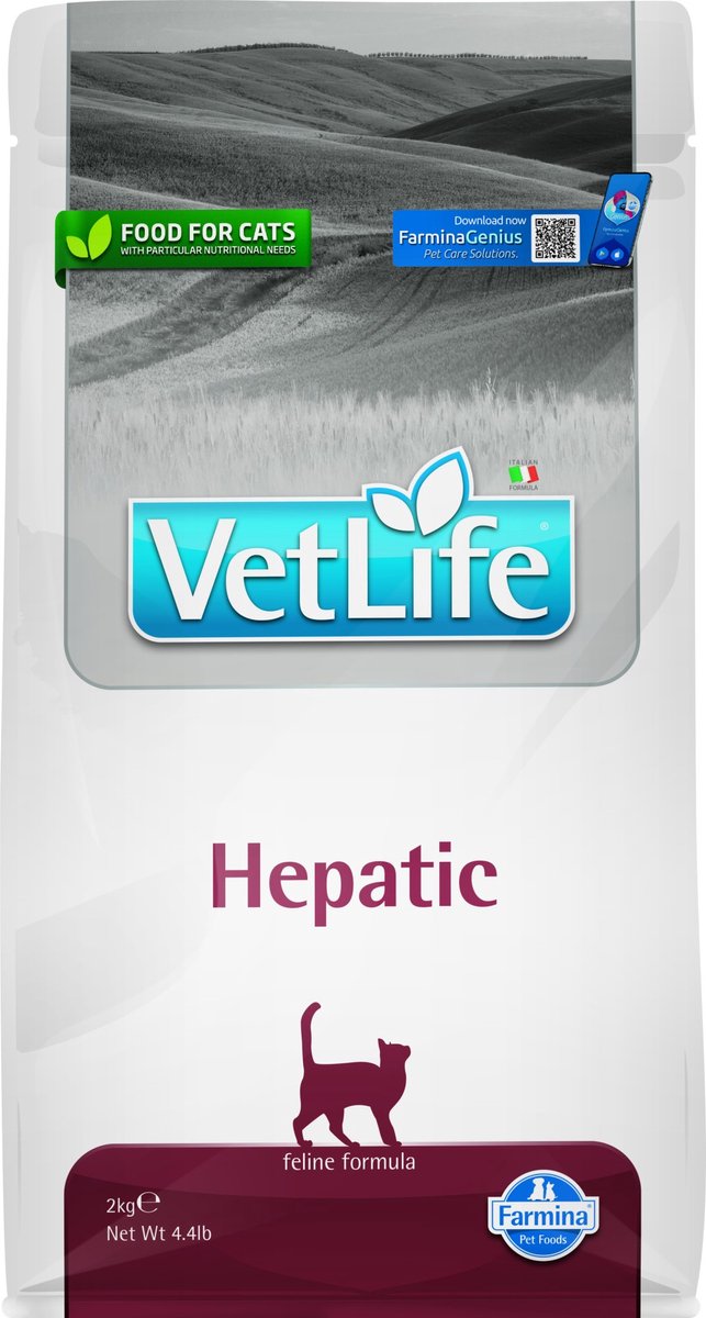 Vet life nourriture pour chat hépatique 2 kg
