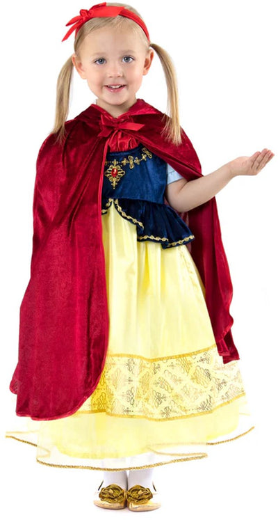 Petites aventures - cape rouge à capuche - taille L XL (5-9 ans)