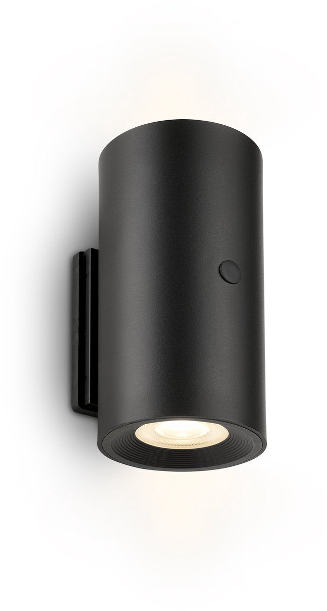 B.k.licht briloner misy – applique rechargeable – sans perçage de connexion électrique – variable avec touche – lumière blanc chaud – noir – ø6 x 12 cm