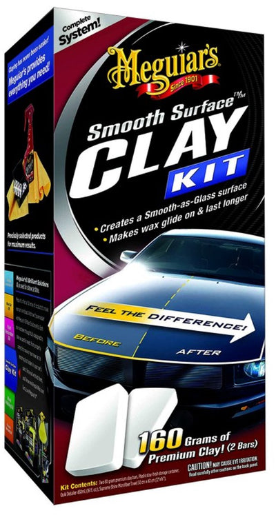 Kit d'argile à surface lisse Meguiar's - nettoyage de la peinture de voiture - élimination de la résine d'arbre de la voiture