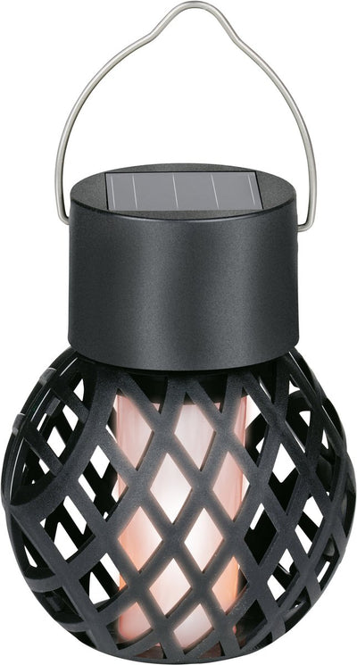 Grundig éclairage de jardin solaire - lampe de jardin avec lumière LED vacillante - lampe de table sans fil avec effet flamme - IP44 résistant aux intempéries - ø7 x 12,5 cm