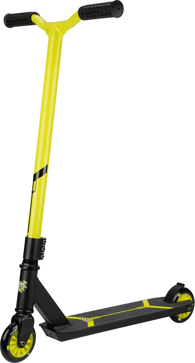 Trottinette freestyle dragon noir - vert racer - noir jaune fluo - trottinette - 100kg