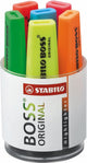 Le marqueur original Stabilo Boss tient dans une boîte - 6 pcs.