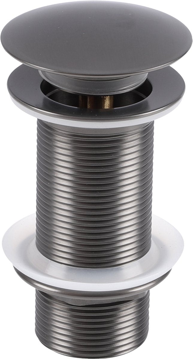 Bouchon de vidange design Differnz, métal canon - pop-up - 63 mm - mix match - grosse vis