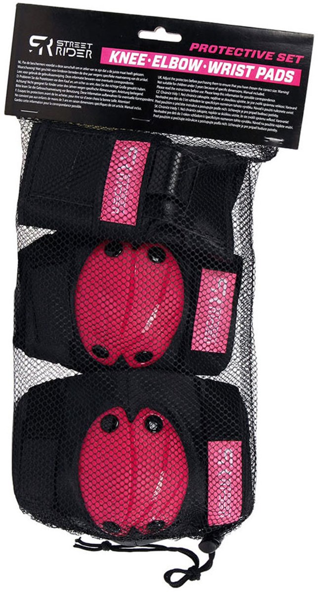 Set Rider Protective Set M Pink, 6dlg.