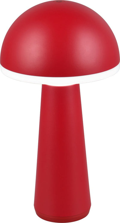 Rl live your light reality fungo - lampe de table - rouge - incl. 1x SMD 2W - couleur de lumière réglable - intensité variable en continu - rechargeable - sans fil - éclairage extérieur - IP54