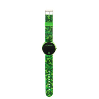 Montre Accutime Minecraft LED ronde, batterie amovible | 3 pièces