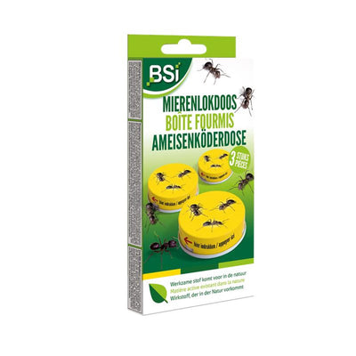Coffret d'appâts pour fourmis Bsi, lot de 3 pièces