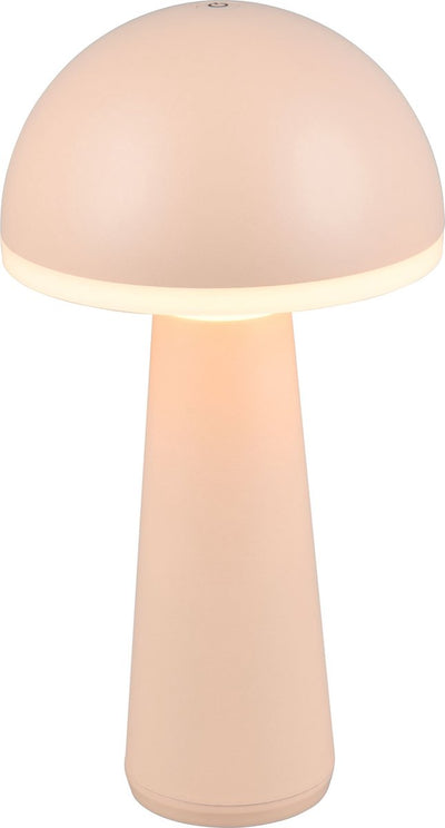 Rl live your light reality fungo - lampe de table - sable - incl. 1x smd 2w - couleur de lumière réglable - intensité variable en continu - rechargeable - sans fil - éclairage extérieur - ip54