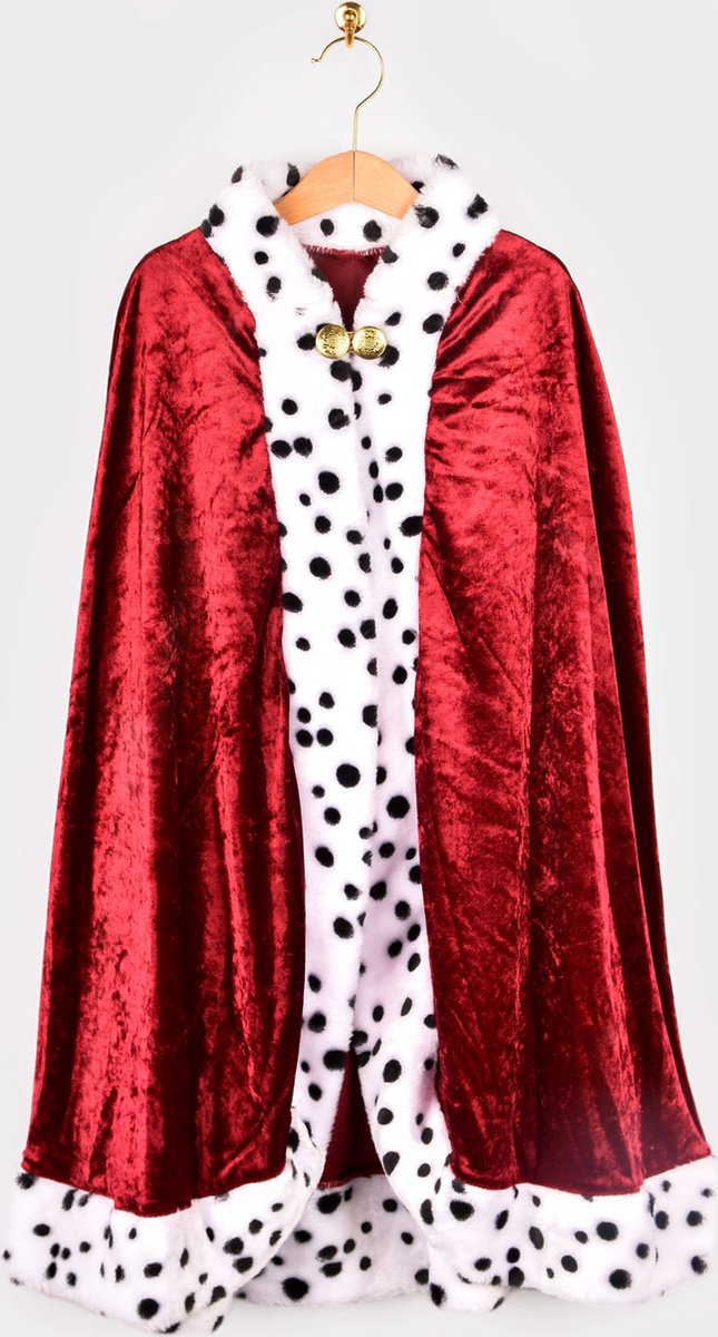 Den God Fen habille Cape King en velours rouge 98-128 jouets pour 3-8 ans.