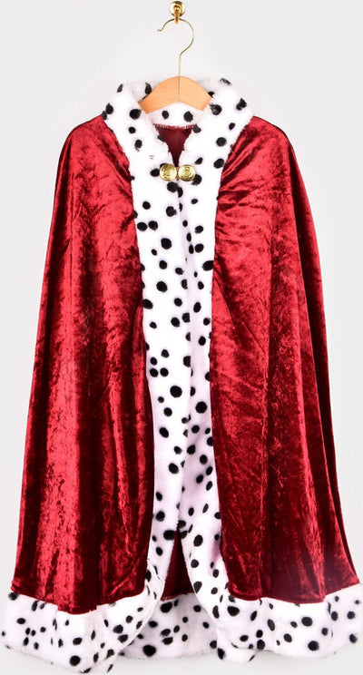Den God Fen habille Cape King en velours rouge 98-128 jouets pour 3-8 ans.