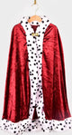 Den God Fen habille Cape King en velours rouge 98-128 jouets pour 3-8 ans.