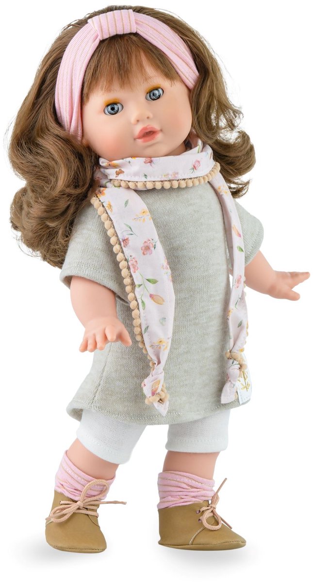 Marina Pau Marina - poupée mannequin Pau Tina Fleur avec étui - 42 cm - jouet coloré.