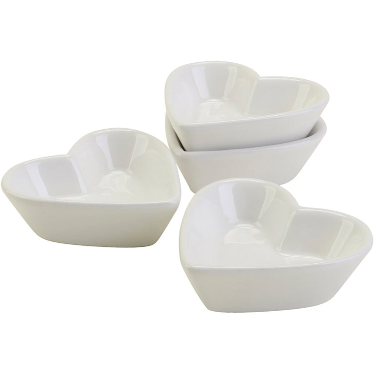 Bols en forme de coeur, d 8 cm, 12 pièces, 1 boîte