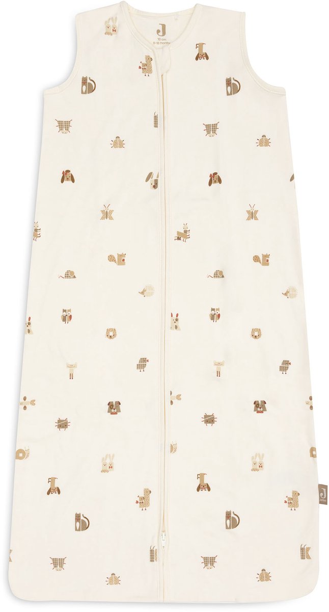 Jollein gigoteuse bébé sans manches 70cm - jersey - amis des animaux