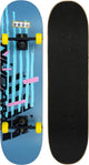Nijdam skateboard classique - changeur de jeu - bleu jaune