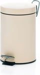 Poubelle à pédale Kela Monaco - 3 l - crème -