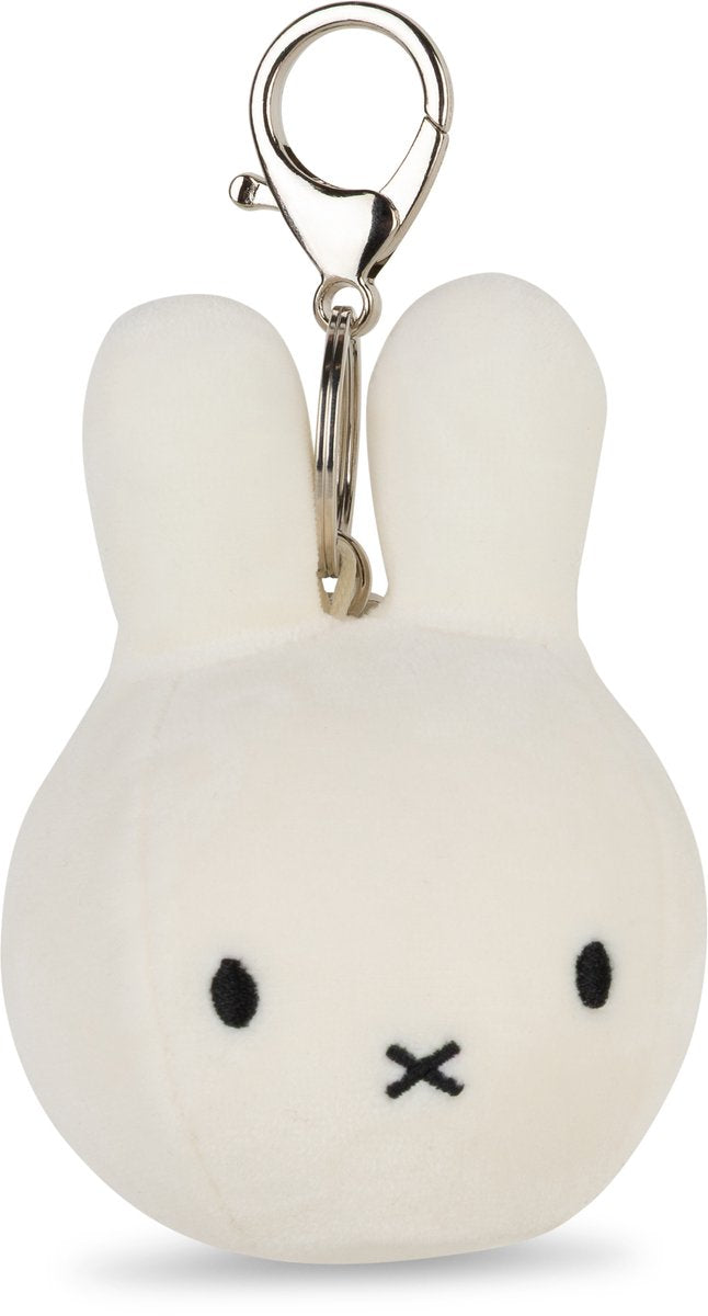 Bon ton toys Miffy - porte-clés boule squish - blanc cassé - 9 cm - 3.5''