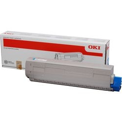 Cartouche de toner oki 44844507 non. 831 bleu