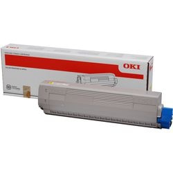 Cartouche de toner oki 44844505 no. 831 jaune