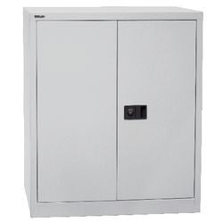 Armoire à portes battantes bisley 2 portes métal 914x400x1000mm gris clair