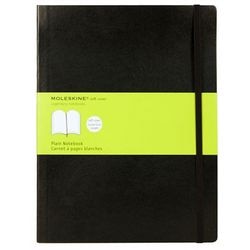 Carnet moleskine xl vierge couverture souple noir