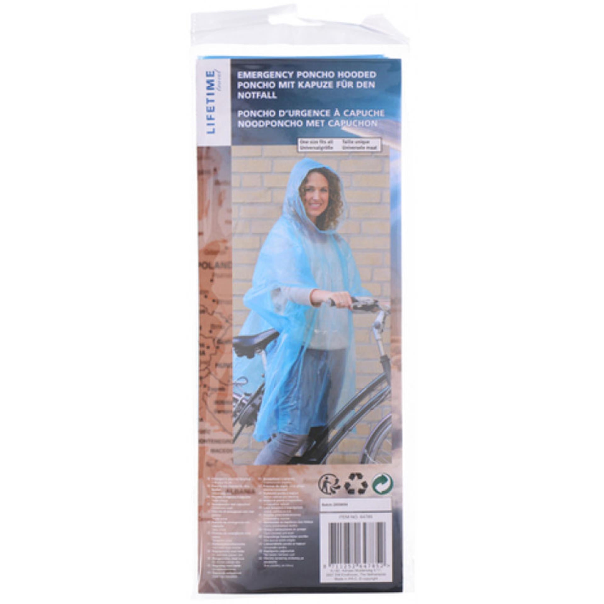 Pain de pluie jetable à vie à vie Poncho