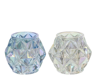 Photophore Decoris verre irisé