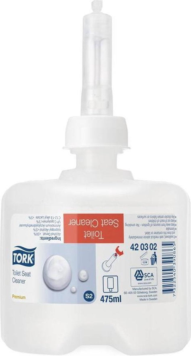 Tork nettoyant pour sièges de toilettes s2 - 475 ml - désinfection