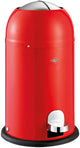 Wesco kickmaster junior poubelle | poubelle à pédale | 12 litres | métal - rouge | poubelle