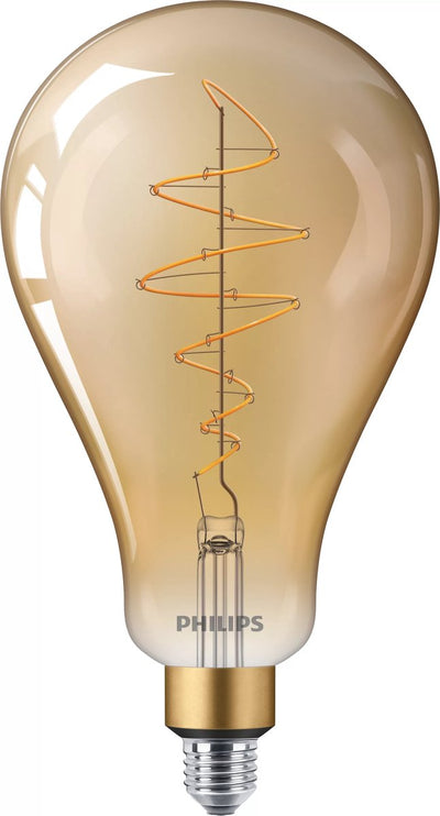 Philips LED spirale géante or - 40 W - E27 - lumière blanc très chaud dimmable