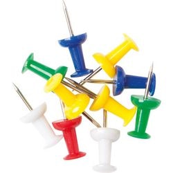 Assortiment de couleurs de punaises Office Depot 200 pièces