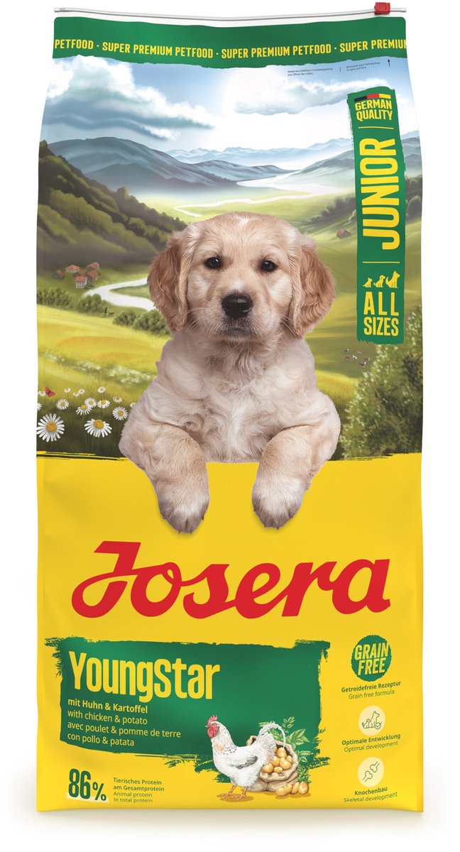 Josera junior youngstar - nourriture pour chiens - toutes tailles - 12,5 kg