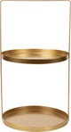 Cozy trendy etagere serving tower - gold - ø 25 cm - 2-tier