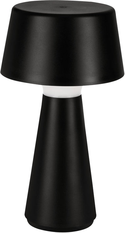 Lampe de table Eglo scorrano - variateur tactile - sans fil - 29 cm - noir - lumière blanche orientable - rechargeable - pour intérieur et extérieur