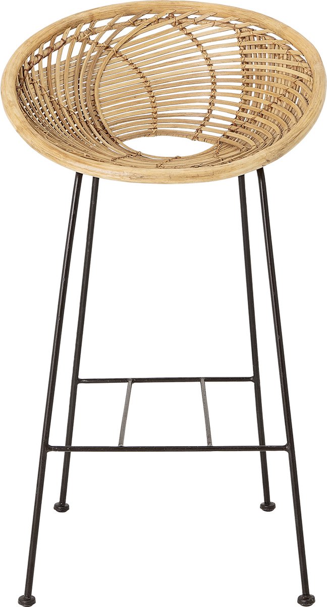 Bloomingville - chaise de bar yonne - beige - rotin