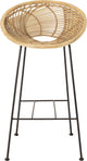 Bloomingville - chaise de bar yonne - beige - rotin