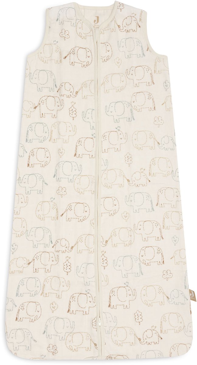 Jollein gigoteuse bébé sans manches 70cm - hydrophile - contes d'éléphants