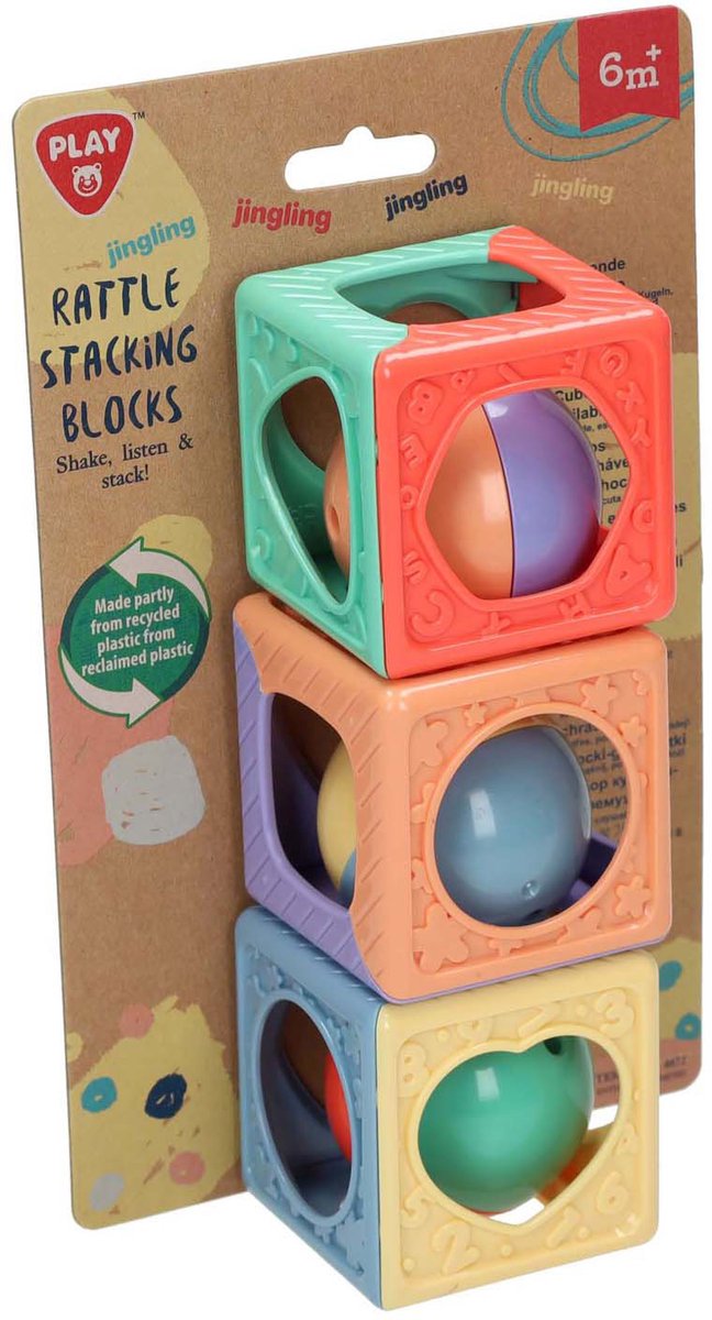 Jouez à des blocs d'empilement avec Rattle, 3DLG.