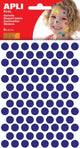 Autocollants pour enfants Apli | diamètre du cercle 10 | 5mm | blister de 528 pièces | bleu