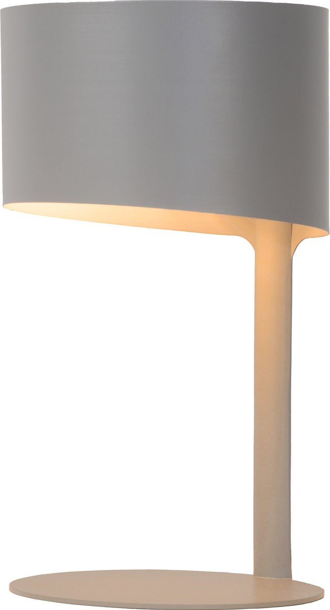 Lucide knulle - lampe de table - ø 15 cm - 1xe14 - gris