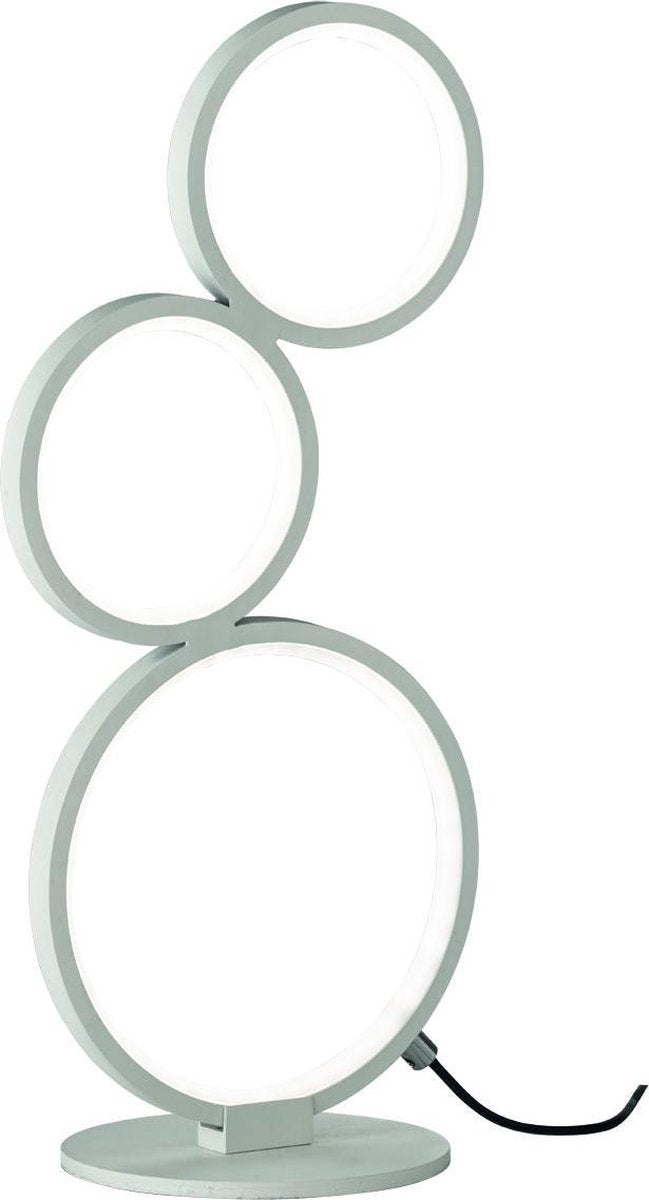Trio rondo - lampe de table - blanc mat - incl. 1x LED SMD 17w - dimmable - éclairage intérieur