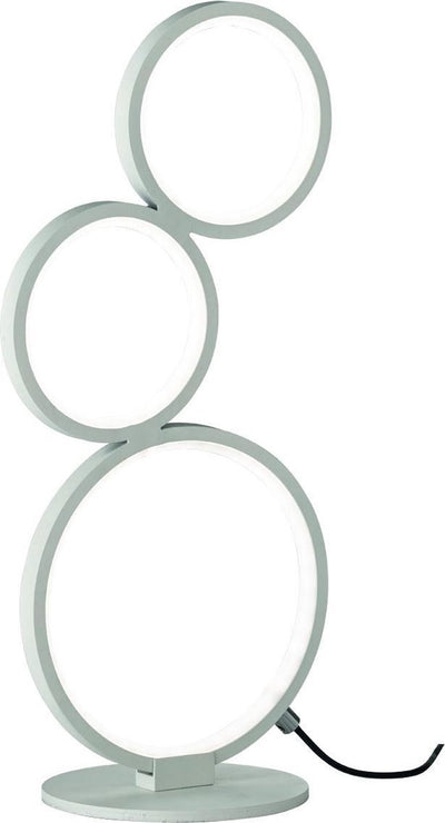 Trio rondo - lampe de table - blanc mat - incl. 1x LED SMD 17w - dimmable - éclairage intérieur