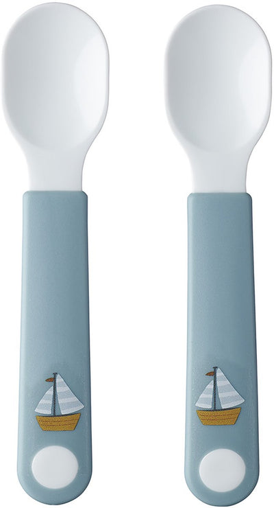 Mepal mio cuillère d'entraînement Little Dutch - lot de 2 - bonne prise en main - vaisselle enfant - Sailors Bay